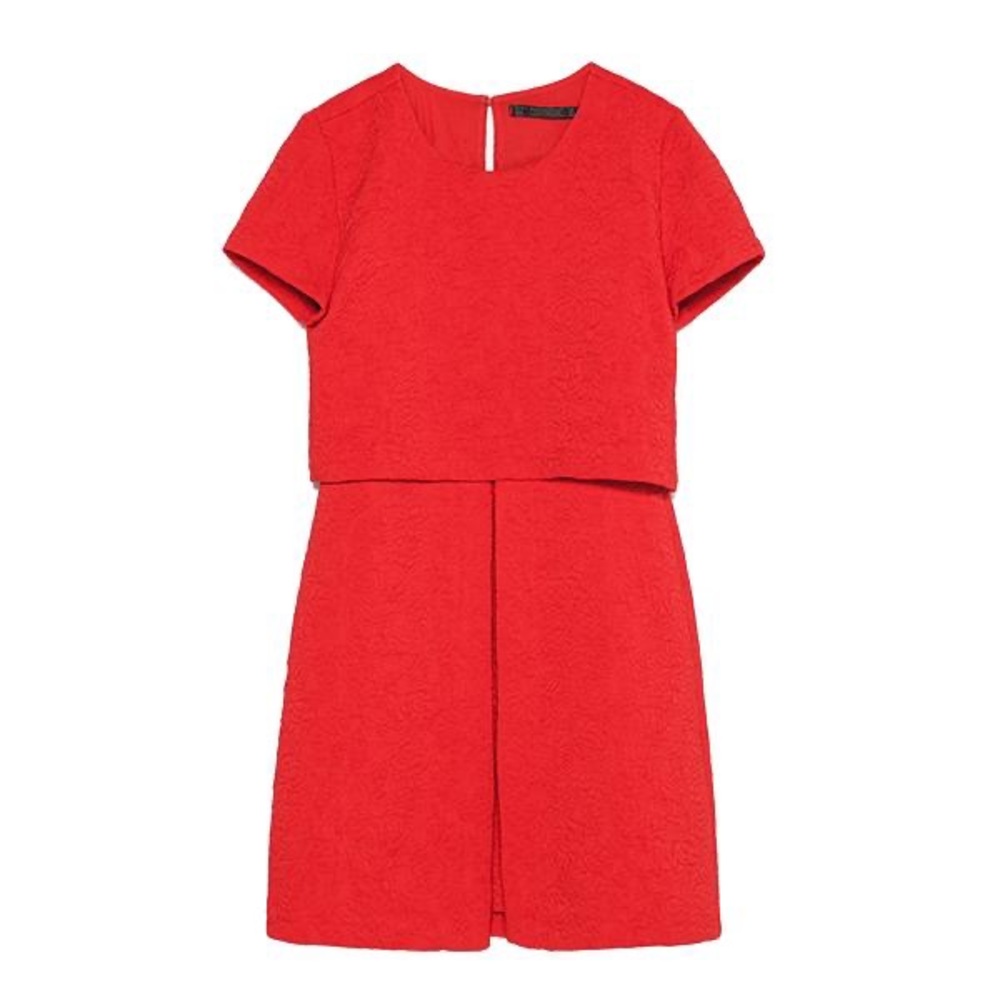 ZARA | S | Red Mini Tea Dress